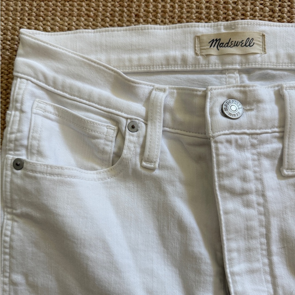 Madewell Women's stovepipe white jeans